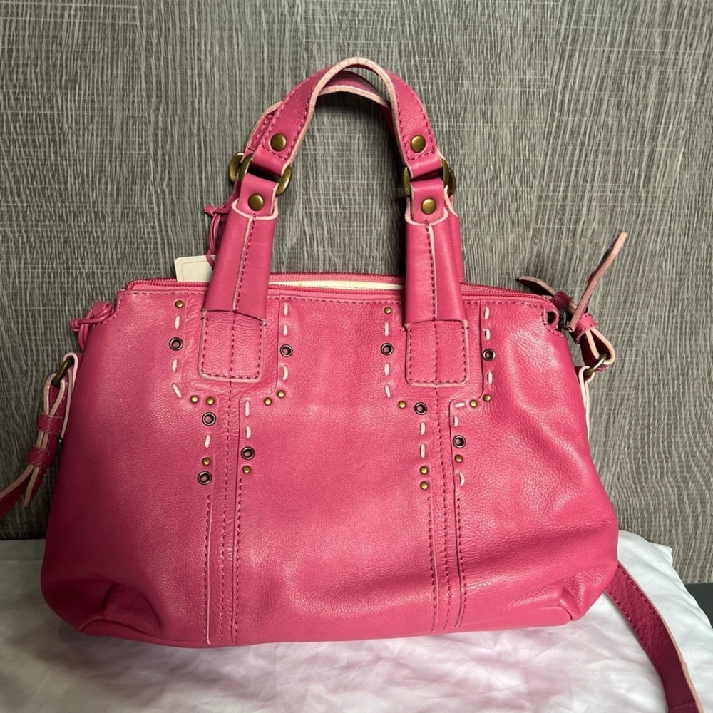 Radley London Handbag Pink Leather Tote Small Handbag Crossbody